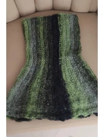 Dámsky vlnený mäkký golfový šál zimný KN21 zelený