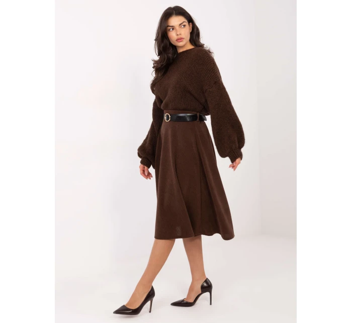 Spódnica IT SD model 21793742 brązowy - FPrice Spódnica IT SD model 21793742 brązowy - FPrice