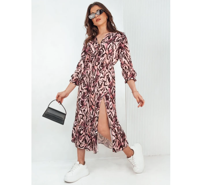 midi šaty růžové model 21971850 - Dstreet