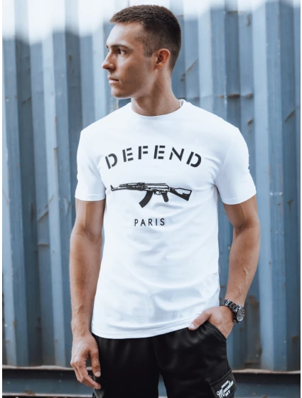 Pánské tričko s potiskem bílé Dstreet model 21977590 - FashionStreet