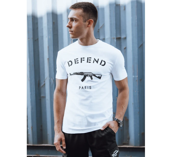 Pánské tričko s potiskem bílé Dstreet model 21977590 - FashionStreet