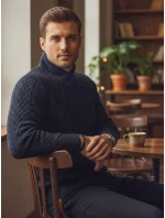 Pánský černý svetr Dstreet model 21982475 - FashionStreet Pánský černý svetr Dstreet model 21982475 - FashionStreet