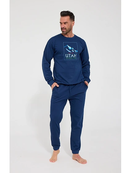 Pyžamo Cornette 322/332 Utah, s dlhými rukávmi, veľkosti S–2XL