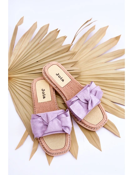 Dámske semišové papuče Pansy Purple Ambra