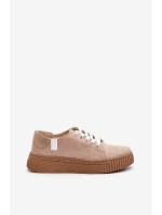 Trampki Damskie MEMORY FOAM SYSTEM BIG STAR NN276002 Ciemnobeżowe