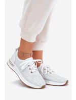 Skórzane Lekkie Półbuty Damskie Artiker 54C1758 Białe