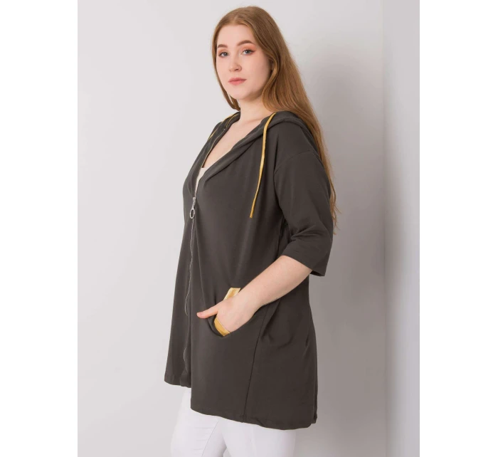 Mikina RV BL 6863.59P tmavá khaki