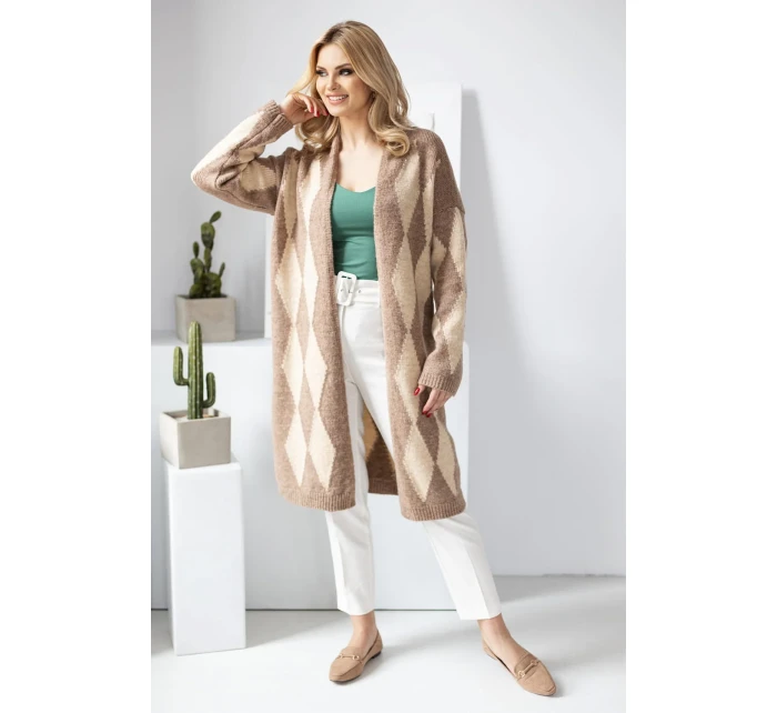 Sveter na zapínanie model 178642 PeeKaBoo