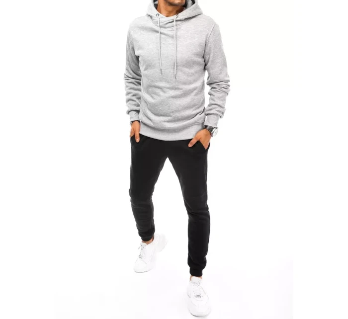 Pánska sivo-čierna tepláková súprava FashionStreet AX0670