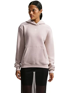 Dámská mikina Nike Studio Studio Fleece Medium Weight, růžová, IM8100 236