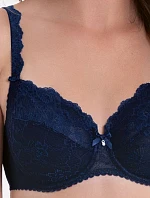 Podprsenka s kosticami Bobette 5288 navy blue - RosaFaia