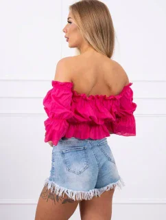 Fuchsiová blúza s pruhmi