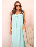 Dámské šaty s ramínky s leopardím potiskem mincovna