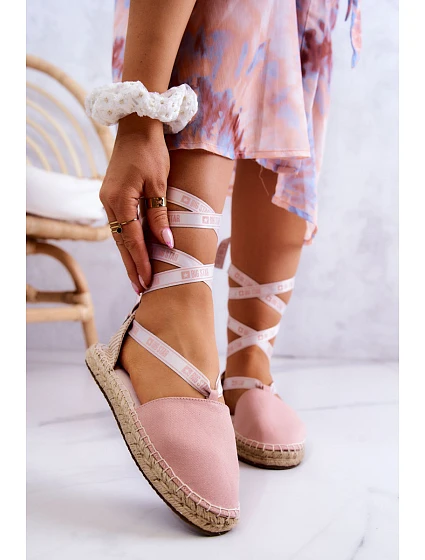 Dámské vázané espadrilky Big Star model 21577582 Růžová - Big Star Shoes
