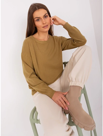 Sweter AT SW model 18884788 oliwkowy - FPrice