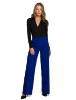 model 17678006 Široké kalhoty královská modř - STYLOVE model 17678006 Široké kalhoty královská modř - STYLOVE