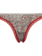 Nohavičky D3447E-DTZ šedočervená - Calvin Klein