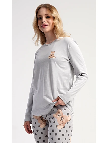Dámské pyžamo dlouhé model 22406066 - Vienetta Dámské pyžamo dlouhé model 22406066 - Vienetta