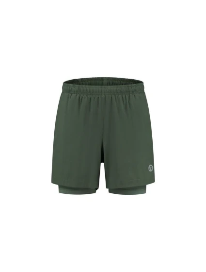 Rogelli spodenki 2w1 ESSENTIAL zielone S