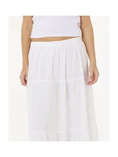 Dámska sukňa RIP CURL Oasis Broderie Maxi Skirt, biela
