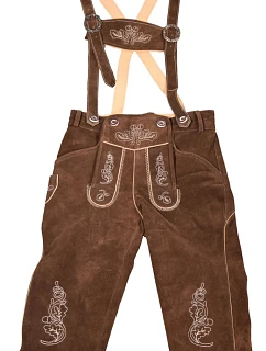 Leather Trousers Dámské kožené kalhoty, dlouhé dark brown model 22514573