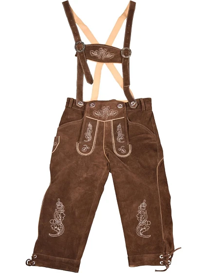 Leather Trousers Dámské kožené kalhoty, dlouhé dark brown model 22514573