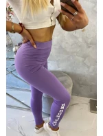 Kalhoty legíny Brooklyn tmavě fialové Kalhoty legíny Brooklyn tmavě fialové