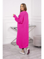 Bublinkový sveter s rukávmi ružový neón