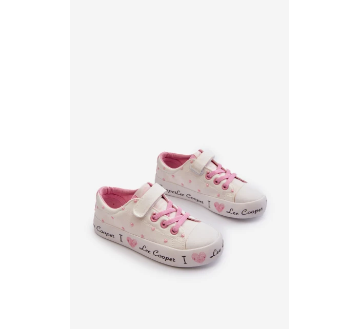 Trampki Dziewczęce Lee Cooper LCW-24-02-2159 Białe