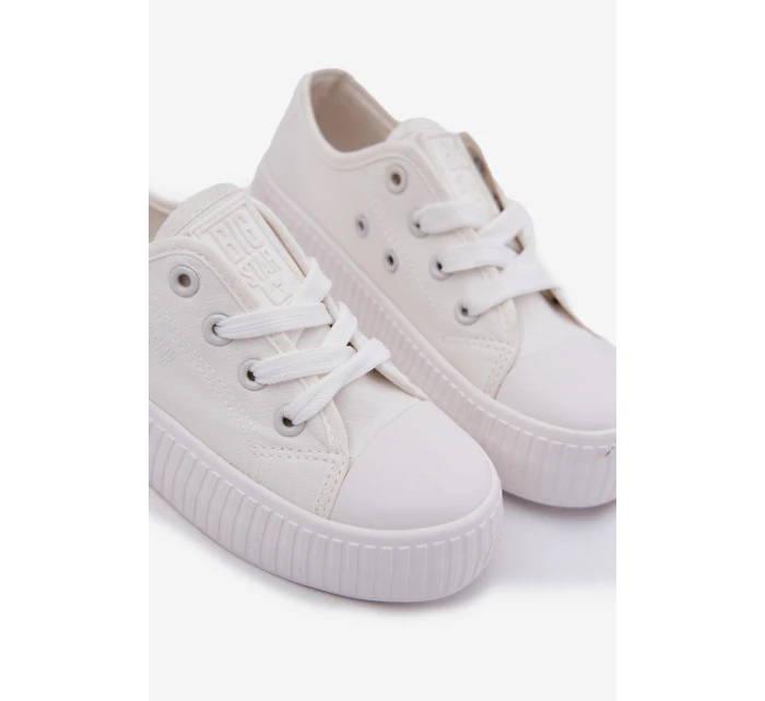 Trampki Dziecięce Sznurowane Big Star RR374009 Białe