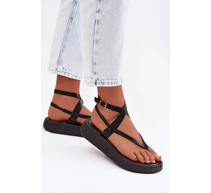 Dámské sandály na platformě Černé model 22038434 - Boto