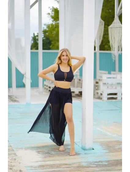 Dámska plážová sukňa Dancing 13 DAN13-19 Black - Self Dámska plážová sukňa Dancing 13 DAN13-19 Black - Self