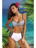 Plavky Martha Bianco M-477 (2) bielo-čierne - Marko Plavky Martha Bianco M-477 (2) bielo-čierne - Marko