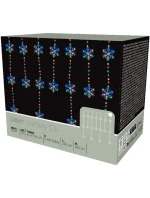 Svetelné závesy na vianočný stromček 200x200 CM 408LED snehové vločky MULTIKOLOR Svetelné závesy na vianočný stromček 200x200 CM 408LED snehové vločky MULTIKOLOR