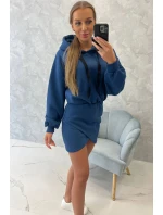 Zateplené šaty s model 18752806 obálkovým spodkem - K-Fashion Zateplené šaty s model 18752806 obálkovým spodkem - K-Fashion