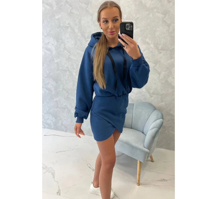 Zateplené šaty s model 18752806 obálkovým spodkem - K-Fashion Zateplené šaty s model 18752806 obálkovým spodkem - K-Fashion