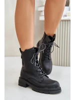 Ocieplane Botki Workery Na Zamek Czarne Leairae Ocieplane Botki Workery Na Zamek Czarne Leairae