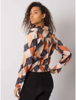 Blúzka DHJ BZ 15251.82 čierna a béžová Blúzka DHJ BZ 15251.82 čierna a béžová