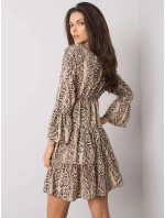 Šaty DHJ SK 8777B 1.11P čierna a béžová Šaty DHJ SK 8777B 1.11P čierna a béžová