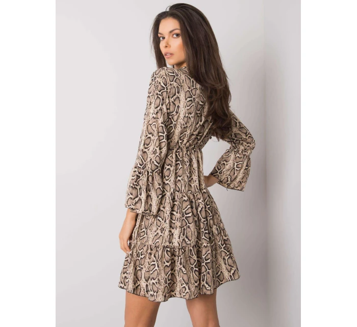 Šaty DHJ SK 8777B 1.11P čierna a béžová Šaty DHJ SK 8777B 1.11P čierna a béžová