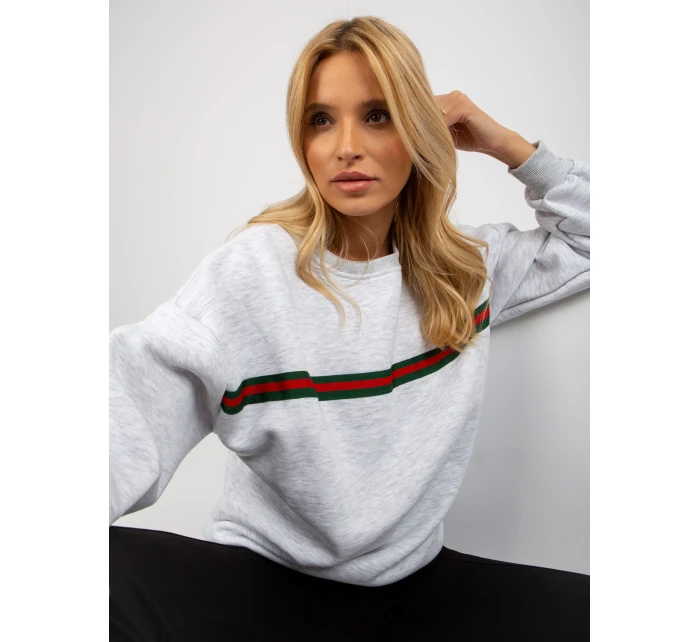 Dámská mikina EM BL model 18140163 světle šedá - FPrice Dámská mikina EM BL model 18140163 světle šedá - FPrice