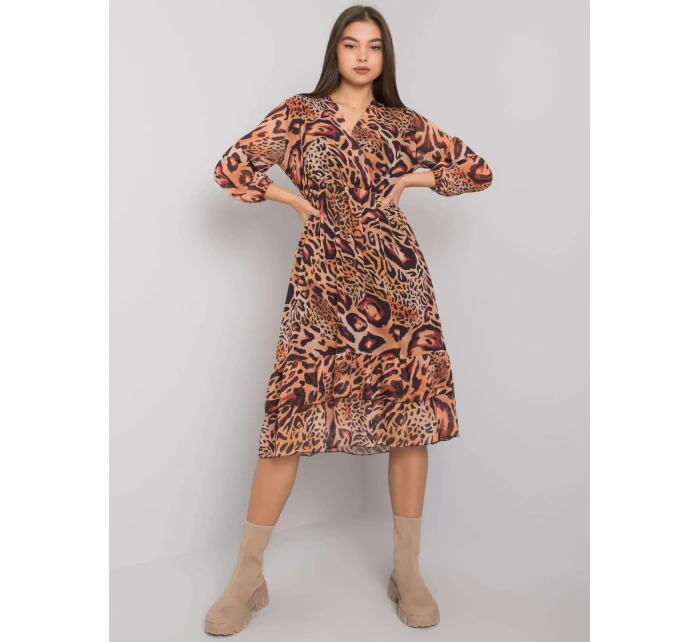 Šaty EM SK  světle hnědá model 16162016 - FPrice