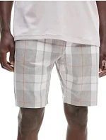 Pánske kraťasy na spanie NM2179E 1MQ - šedá / biela - Calvin Klein