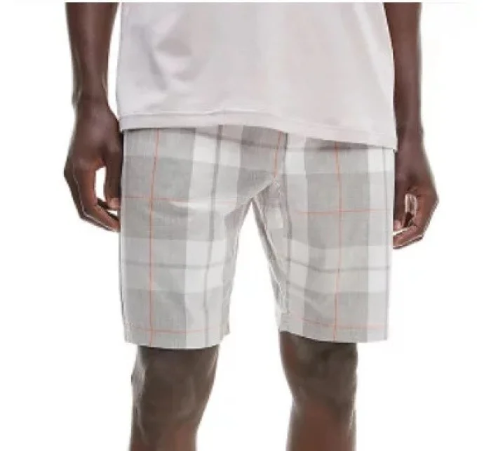 Pánske kraťasy na spanie NM2179E 1MQ - šedá / biela - Calvin Klein Pánske kraťasy na spanie NM2179E 1MQ - šedá / biela - Calvin Klein