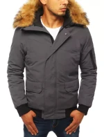 Pánská zimní bunda tmavě šedá Dstreet model 21963913 - FashionStreet