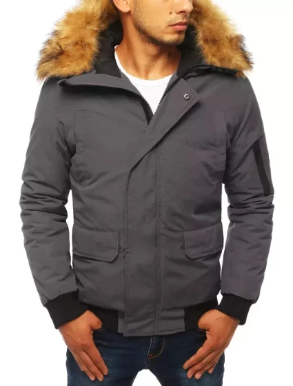 Pánská zimní bunda tmavě šedá Dstreet model 21963913 - FashionStreet