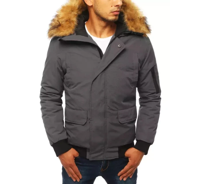 Pánská zimní bunda tmavě šedá Dstreet model 21963913 - FashionStreet
