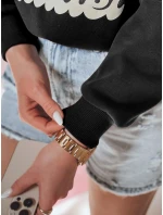 Dámská oversize mikina s černá model 21988113 - Dstreet Dámská oversize mikina s černá model 21988113 - Dstreet