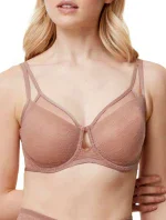 Dámska podprsenka Triumph Signature Sheer W01 EX - TOASTED ALMOND - mandľová 6901 - TRIUMPH