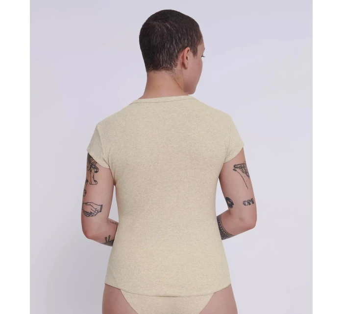 sloggi GO Ribbed T-Shirt - GRAY - SLOGGI GRAY - SLOGGI